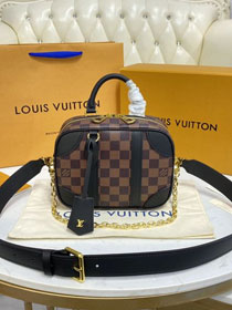 Louis vuitton original damier ebene valisette souple BB N50063 black
