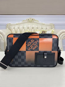 Louis vuitton original damier graphite alpha messenger N40421 orange