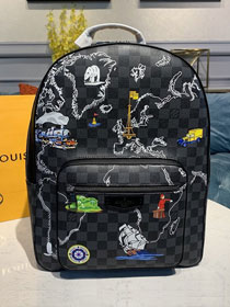 Louis vuitton original damier graphite josh backpack n41473