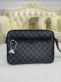 Louis vuitton original damier graphite clutch N44488