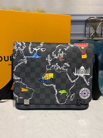 Louis vuitton original damier graphite district messenger bag N41028