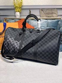Louis vuitton original damier graphite keepall 50 N40263