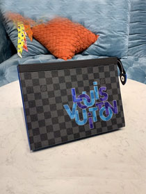 Louis vuitton original damier graphite voyage pochette N60307