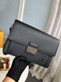 Louis vuitton original epi leather clutch m42742 black