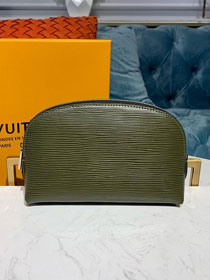 Louis vuitton original epi leather cosmetic pouch m60024 blackish green