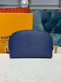 Louis vuitton original epi leather cosmetic pouch m60024 blue