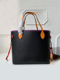 Louis vuitton original epi leather neverfull mm M41159 black