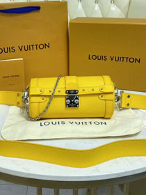 Louis vuitton original epi leather papillon trunk handbag M58647 yellow