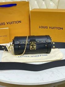 Louis vuitton original epi leather papillon trunk handbag M58655 black