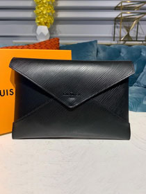 Louis vuitton original epi leather pochette kirigami M62457 black