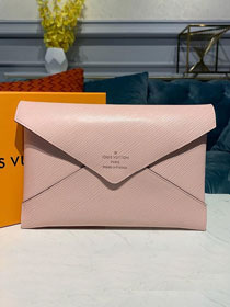 Louis vuitton original epi leather pochette kirigami M62457 pink