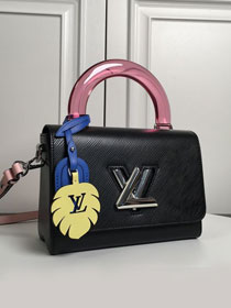 Louis vuitton original epi leather twist mm M56112 black