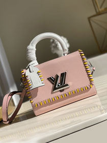 Louis vuitton original epi leather twist mm M57322 pink
