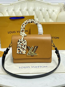 Louis vuitton original epi leather twist mm m58569 brown