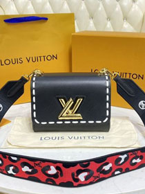 Louis vuitton original epi leather twist pm M58723 black