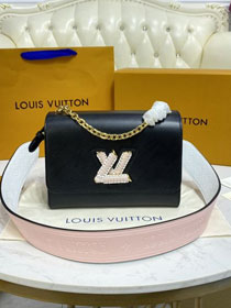 Louis vuitton original epi leather twist pm bag M57669 black