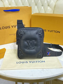 Louis vuitton original lambskin sling bag M68773 black