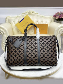 Louis vuitton original mnogram tuffetage keepall 50 M45046 coffee