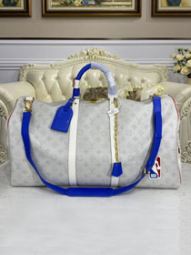 Louis vuitton original monogram LVXNBA basketball keepall 55 M45586 white