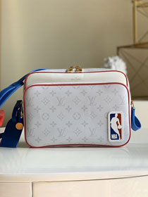 Louis vuitton original monogram LVxNBA nil messenger bag M45583 white