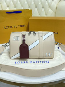 Louis vuitton original monogram calfskin city keepall bag M45757 apricot