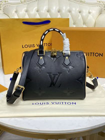 Louis vuitton original monogram calfskin speedy 25 M58524 black