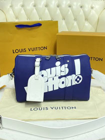 Louis vuitton original monogram canvas city keepall bag M58747 blue