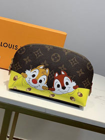 Louis vuitton original monogram canvas cosmetic pouch m47515 yellow
