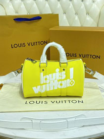 Louis vuitton original calfskin keepall xs M80842 yellow
