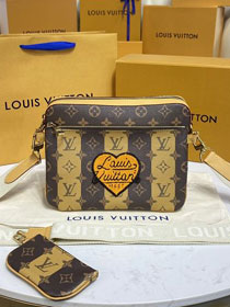 Louis vuitton original monogram canvas trio messenger bag M45965