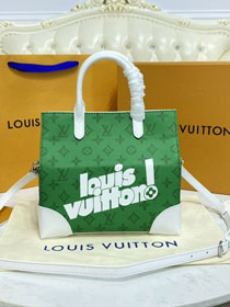 Louis vuitton original monogram carry it small tote bag M46113 green