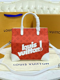 Louis vuitton original monogram carry it small tote bag M46113 red