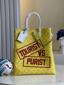 Louis vuitton original monogram carry it tote bag M46112 yellow