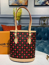 Louis vuitton original monogram cherry bucket m42238
