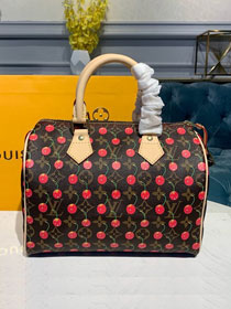 Louis vuitton original monogram cherry speedy 25 handbag m41108