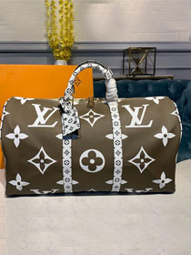 Louis vuitton original monogram coated canvas keepall 50 m41418