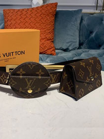 Louis vuitton original monogram daily multi pocket 30mm belt bag M0236U