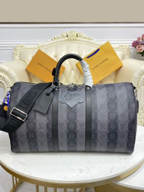 Louis vuitton original monogram eclipse keepall 50 M40561