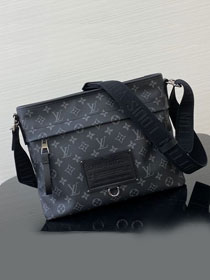 Louis vuitton original monogram eclipse messenger bag M48219 black