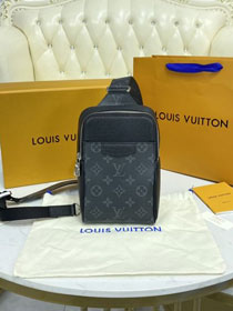 Louis vuitton original monogram eclipse outdoor sling bag M30741 black