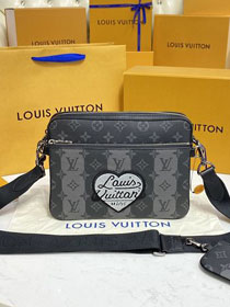 Louis vuitton original monogram eclipse trio messenger bag M69443