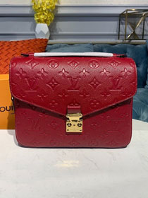 Louis vuitton original monogram empreinte pochette metis M44291 cherry berry