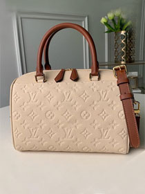 Louis vuitton original monogram empreinte speedy 30 M42403 beige