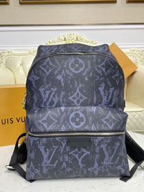 Louis vuitton original monogram pastel canvas discovery backpack M57274 black