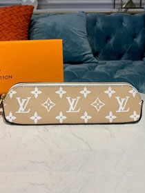 Louis vuitton original monogram pencil pouch elizabeth GI0376 khaki