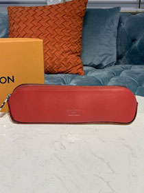 Louis vuitton original monogram pencil pouch elizabeth GI0376 red