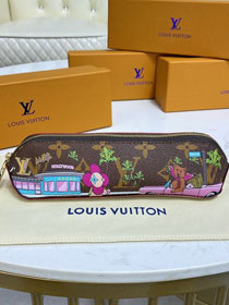 Louis vuitton original monogram pencil pouch elizabeth GI0683