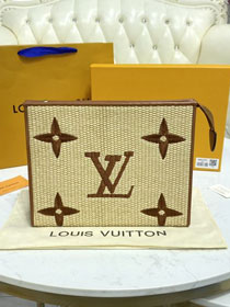 Louis vuitton original monogram raffia m80351 brown