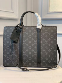 Louis vuitton original monogram sac plat horizontal zipper bag M45265