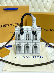 Louis vuitton original monogram sac plat m80991 white